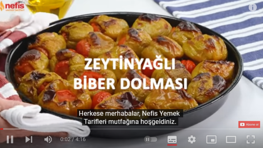 Ne de Güzel Kızarır: Fırında Biber Dolması Tarifi